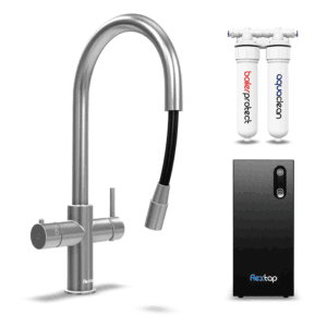 FlexTap gekoeld water kraan - uittrekbare slang - RVS