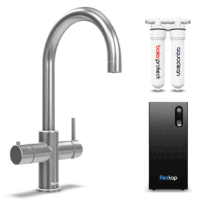 FlexTap gekoeld water kraan - rond - RVS - COMBI