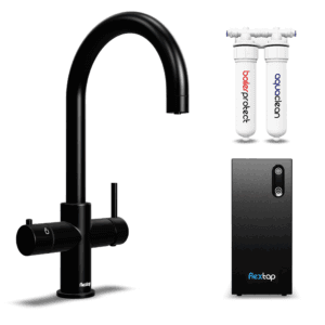FlexTap gekoeld water kraan - rond - Zwart