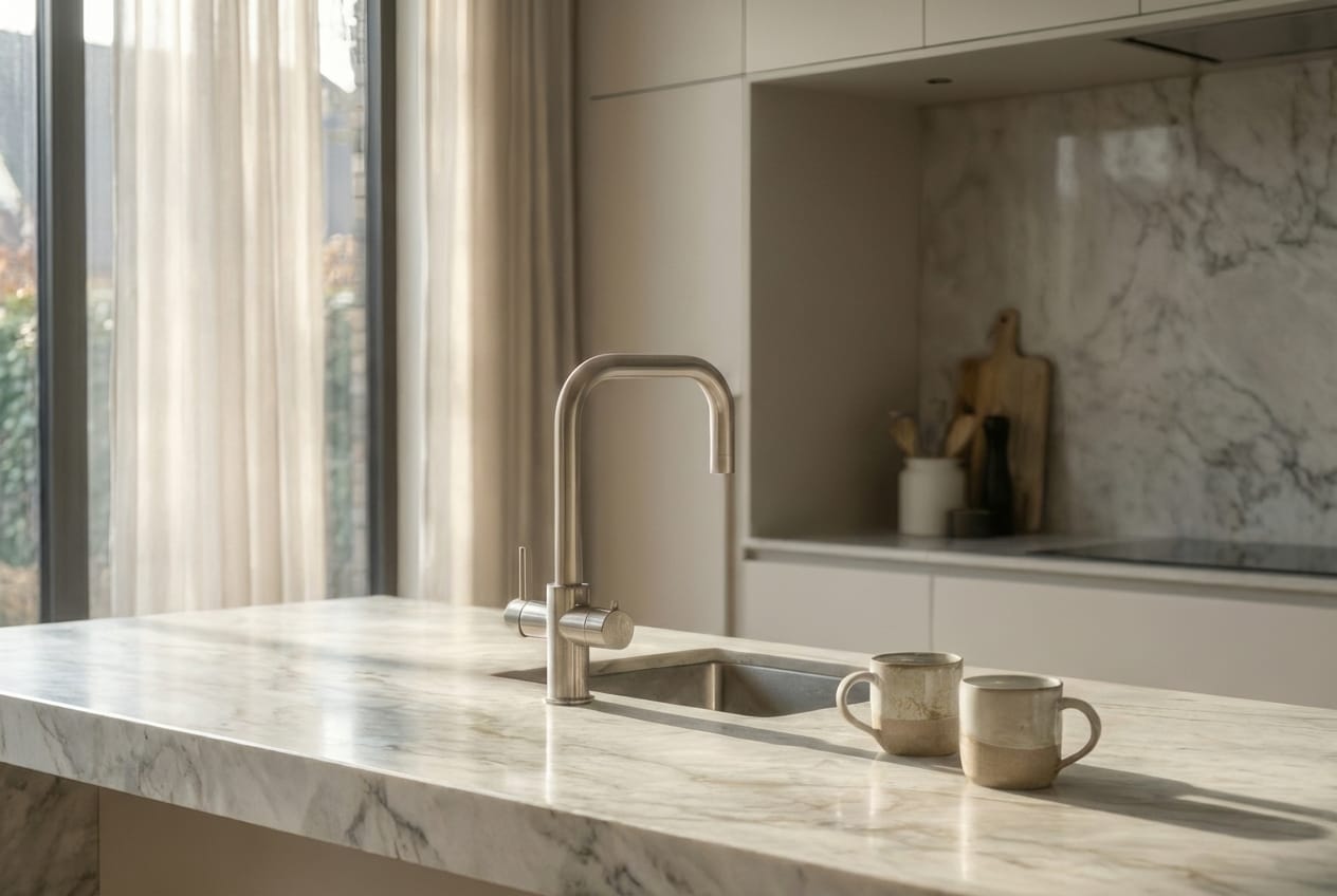 kokendwaterkraan-rvs-hoekig-in-moderne-keuken-met-lichte-kleuren